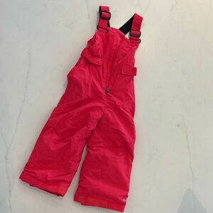 Columbia snowbib.  Toddler size 3.  Pink